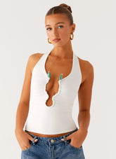 Diego Halter Top - Off White
